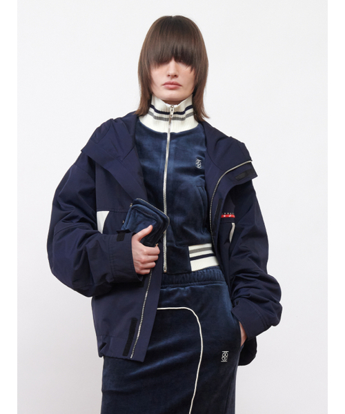 Kijun(キジュン)の「Velour Mini Bag Navy(メッセンジャーバッグ・レディース・その他・OS)」の2枚目の写真