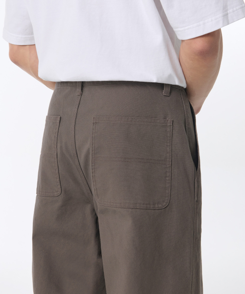 MUSINSA STANDARD（ムシンサスタンダード）の「キャンバスレギュラーフィットワークパンツ[ダスティカーキ]（その他パンツ・メンズ・その他・38/42/36/34/32/30/31/33/26/27/28/29）」の5枚目の写真