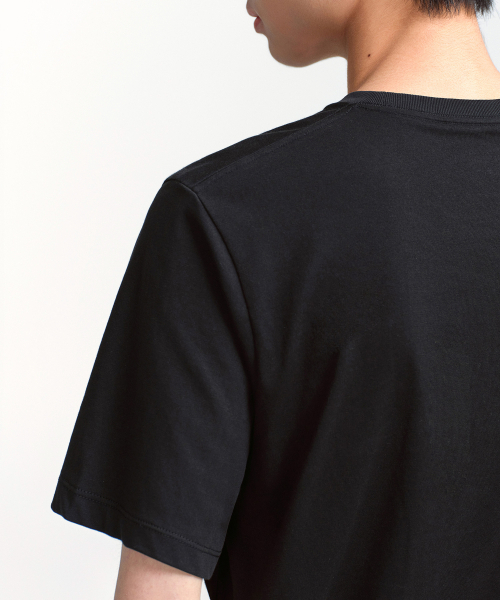 MUSINSA STANDARD（ムシンサスタンダード）の「[クールタンダード] ベーシッククルーネックTシャツ [ブラック]（Tシャツ/カットソー・メンズ・その他・XX-LARGE/XXX-LARGE/SMALL/MEDIUM/LARGE/X-LARGE）」の6枚目の写真