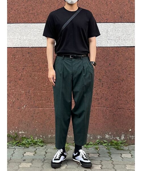 MUSINSA STANDARD（ムシンサスタンダード）の「[クールタンダード] ベーシッククルーネックTシャツ [ブラック]（Tシャツ/カットソー・メンズ・その他・XX-LARGE/XXX-LARGE/SMALL/MEDIUM/LARGE/X-LARGE）」の12枚目の写真