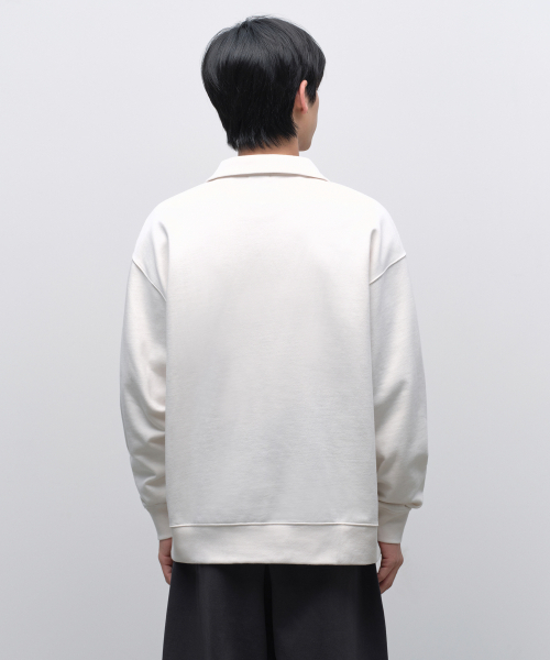 MUSINSA STANDARD（ムシンサスタンダード）の「特大のハーフジップアップスウェットシャツ[クリーム]（スウェット・メンズ・その他・MEDIUM/LARGE/X-LARGE/XX-LARGE/XXX-LARGE）」の16枚目の写真