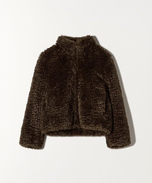TTUDEMENT(トュードメント)の「TEDDY FUR JUMPER DARK BROWN(その他アウター・レディース・その他・SMALL/MEDIUM)」の3枚目の写真