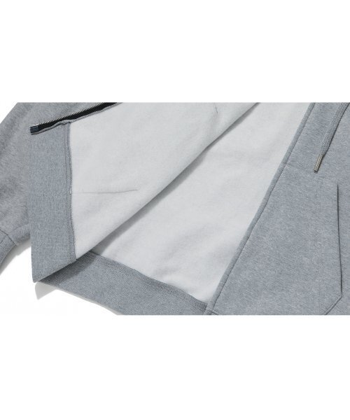 WOOALONG(ウアロン)の「(起毛)Signatureフードジップアップ - グレー(パーカー・レディース・ライトグレー・LARGE/MEDIUM/SMALL)」の8枚目の写真