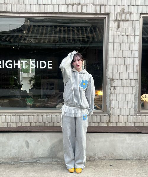 TAKEASY(テイクイージー)の「アプリケスウェットパンツ(メランジグレー)(スウェットパンツ・メンズ・その他・MEDIUM/LARGE)」の20枚目の写真