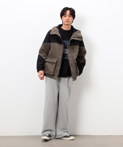 Purple&Yellow（パープルアンドイエロー）の「起毛 カレッジロゴ プルオーバー（ニット/セーター・メンズ・ブラック/グレー/ブルー・MEDIUM/SMALL/LARGE）」の21枚目の写真