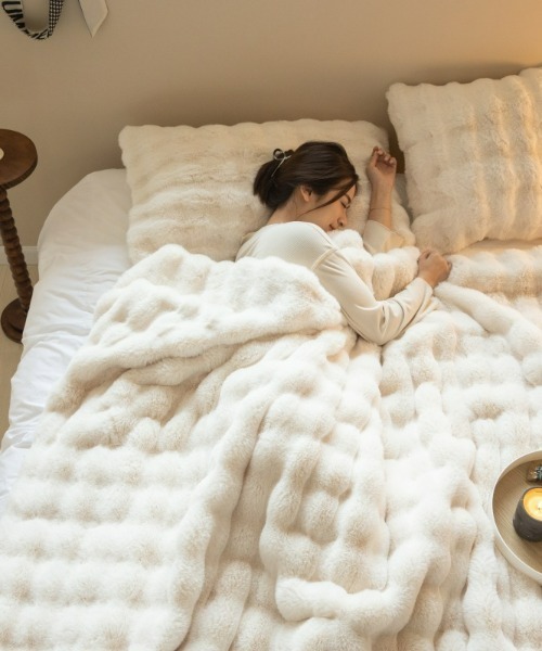 REBALANCE（リバランス）の「フワフワブランケット100×160cm（ブランケット・メンズ・B/A/E/D/C・FREE）」の2枚目の写真