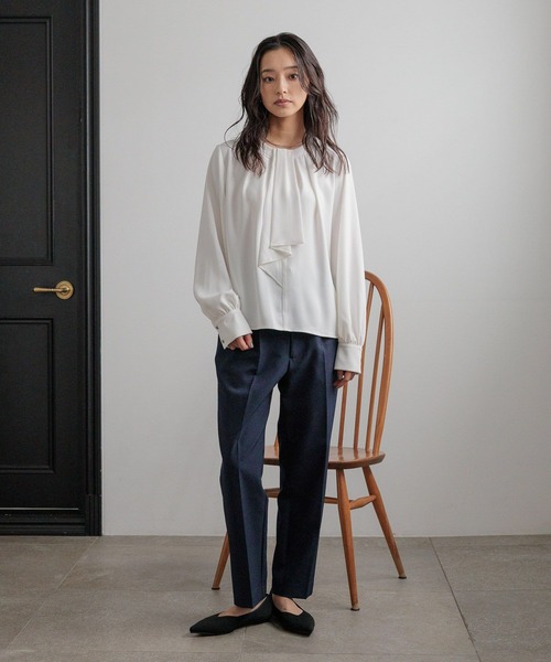 LOWRYS FARM（ローリーズファーム）の「ｄａｙｍｅタイブラウス 628651（シャツ/ブラウス・レディース・ホワイト・FREE）」の2枚目の写真