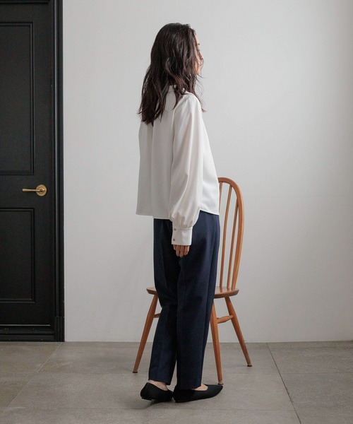 LOWRYS FARM（ローリーズファーム）の「ｄａｙｍｅタイブラウス 628651（シャツ/ブラウス・レディース・ホワイト・FREE）」の3枚目の写真