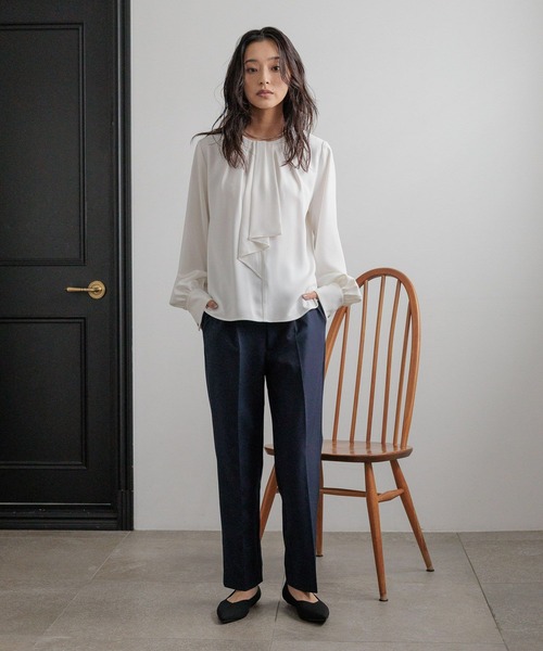 LOWRYS FARM（ローリーズファーム）の「ｄａｙｍｅタイブラウス 628651（シャツ/ブラウス・レディース・ホワイト・FREE）」の4枚目の写真