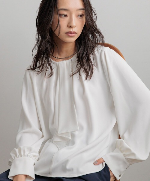 LOWRYS FARM（ローリーズファーム）の「ｄａｙｍｅタイブラウス 628651（シャツ/ブラウス・レディース・ホワイト・FREE）」の8枚目の写真