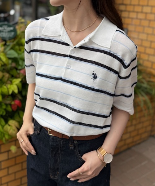 U.S. POLO ASSN. мужская футболка с логотипом Polo shirt (водолазка)