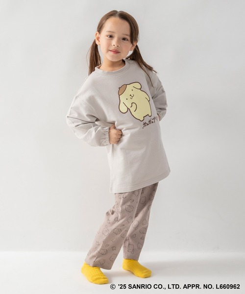 BRANSHES(ブランシェス)の「【WEB限定/DRC/サンリオキャラクターズ】長袖ルームウェア・こども(ルームウェア/パジャマ・キッズ・オフホワイト/ラベンダー/エメラルド/ブルーグレー/ブラウン/グリーン/サックスブルー/ピンク・100/120/110/130/90)」の3枚目の写真