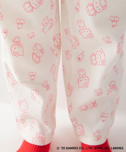 BRANSHES(ブランシェス)の「【WEB限定/DRC/サンリオキャラクターズ】長袖ルームウェア・こども(ルームウェア/パジャマ・キッズ・オフホワイト/ラベンダー/エメラルド/ブルーグレー/ブラウン/グリーン/サックスブルー/ピンク・100/120/110/130/90)」の11枚目の写真