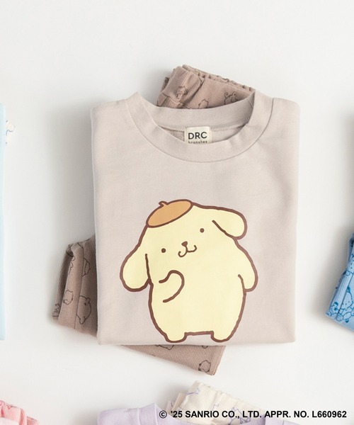 BRANSHES(ブランシェス)の「【WEB限定/DRC/サンリオキャラクターズ】長袖ルームウェア・こども(ルームウェア/パジャマ・キッズ・オフホワイト/ラベンダー/エメラルド/ブルーグレー/ブラウン/グリーン/サックスブルー/ピンク・100/120/110/130/90)」の10枚目の写真