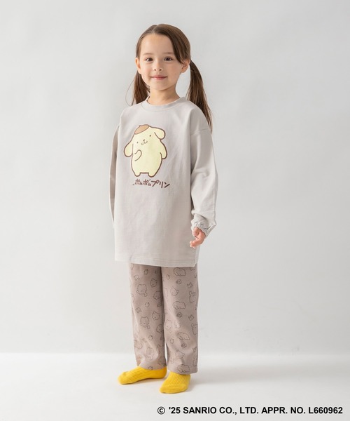 BRANSHES(ブランシェス)の「【WEB限定/DRC/サンリオキャラクターズ】長袖ルームウェア・こども(ルームウェア/パジャマ・キッズ・オフホワイト/ラベンダー/エメラルド/ブルーグレー/ブラウン/グリーン/サックスブルー/ピンク・100/120/110/130/90)」の9枚目の写真