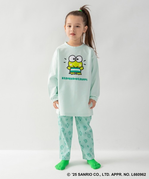 BRANSHES(ブランシェス)の「【WEB限定/DRC/サンリオキャラクターズ】長袖ルームウェア・こども(ルームウェア/パジャマ・キッズ・オフホワイト/ラベンダー/エメラルド/ブルーグレー/ブラウン/グリーン/サックスブルー/ピンク・100/120/110/130/90)」の19枚目の写真