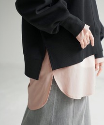 シャツレイヤード風カットソー