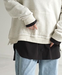 シャツレイヤード風カットソー