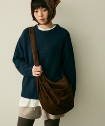 faux suede round shoulder bag / フェイクスウェードラウンドショルダーバッグ