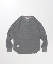 【BEN DAVIS(ベンデイビス)】WAFFLE L/S CREW / ビッグシルエット ワッフル クルーネック 長袖 レイヤード