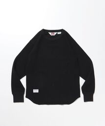 BEN DAVIS/WHITE LABEL | WAFFLE L/S CREW(Tシャツ/カットソー)
