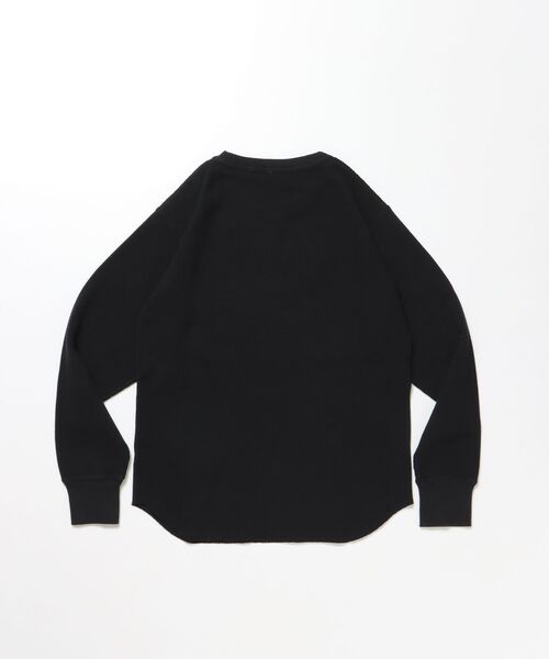BEN DAVIS/WHITE LABEL（ベンデイビス ホワイトラベル）の「WAFFLE L/S CREW（Tシャツ/カットソー・メンズ・ブラック/グレー/オフホワイト・X-LARGE/LARGE/MEDIUM）」の5枚目の写真