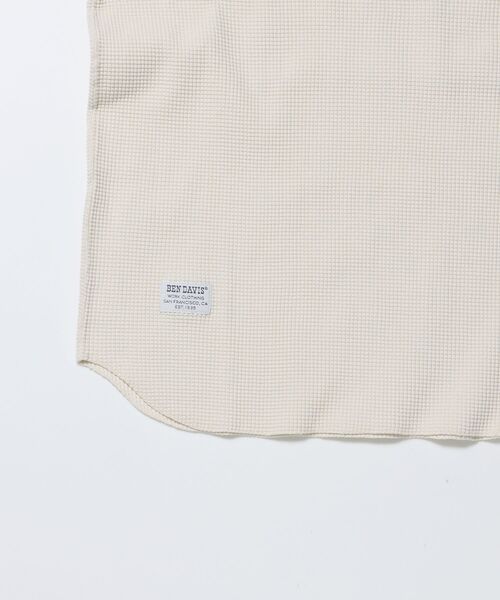 BEN DAVIS/WHITE LABEL（ベンデイビス ホワイトラベル）の「WAFFLE L/S CREW（Tシャツ/カットソー・メンズ・ブラック/グレー/オフホワイト・X-LARGE/LARGE/MEDIUM）」の12枚目の写真