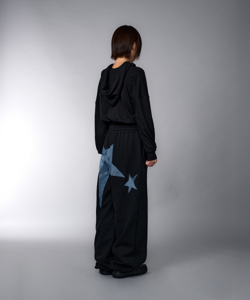 LAUGHER（ラファー）の「Star Denim Patchwork Jogger Pants - Black（スウェットパンツ・レディース・その他・FREE）」の12枚目の写真