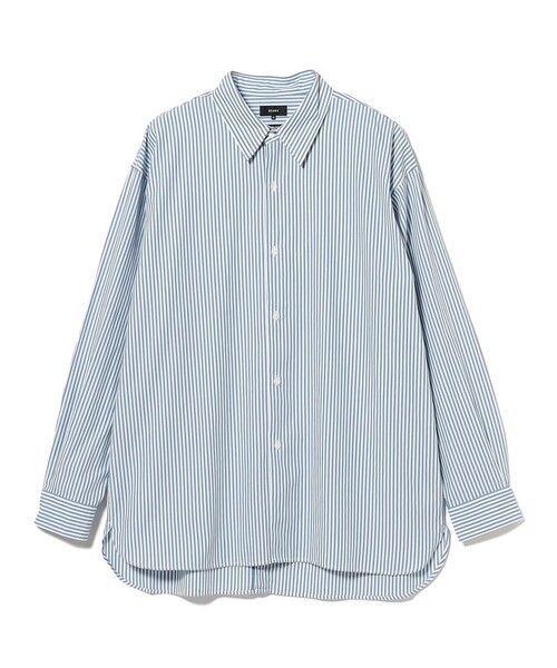 BEAMS（ビームス）の「バックボタン レギュラーカラー シャツ 【ワイドフィット】（シャツ/ブラウス・メンズ・ホワイト/ブルー・S/XL/L/M）」の2枚目の写真