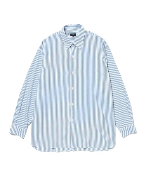 BEAMS（ビームス）の「バックボタン レギュラーカラー シャツ 【ワイドフィット】（シャツ/ブラウス・メンズ・ホワイト/ブルー・S/XL/L/M）」の3枚目の写真