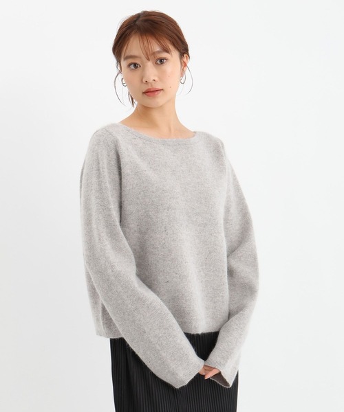 Andemiu(アンデミュウ)の「2WAYアンゴラVカーディガン612422(ニット/セーター・レディース・ブラック/グレー/オフホワイト/ブルー・FREE)」の21枚目の写真