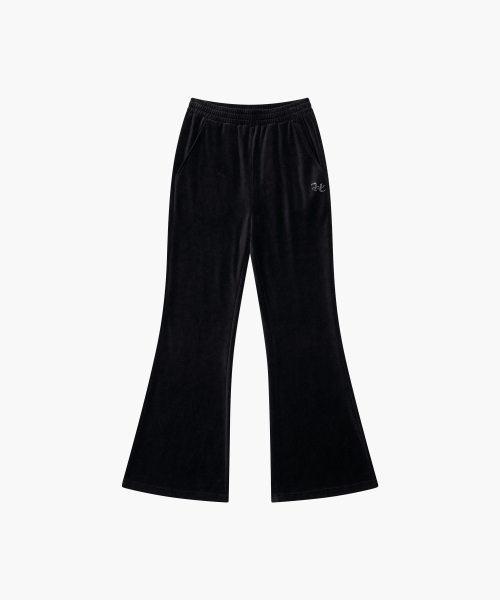HDEX（エイチデックス）の「ベルベットブーツカットパンツ (ブラック)（スウェットパンツ・レディース・ブラック・SMALL/MEDIUM/LARGE）」の2枚目の写真