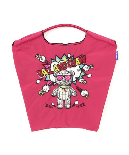 Ball&Chain(ボールアンドチェーン)の「Ball&Chain(ボールアンドチェーン) KUMA BOOM/Mサイズ(エコバッグ/サブバッグ・レディース・ブラック/タン/ピンク・F)」の1枚目の写真