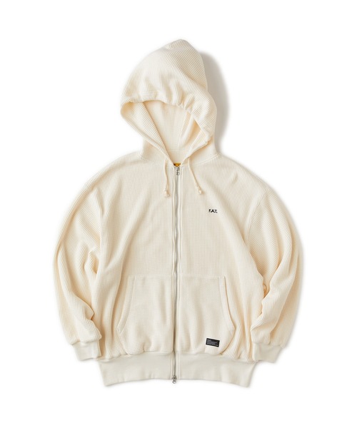 FAT（エフエイティー）の「THERMUP（パーカー・メンズ・オフホワイト/レッド/ブラック・JUMBO(XXL)/FAT(XL)/SKINNY(L)/TITCH(M)）」の2枚目の写真