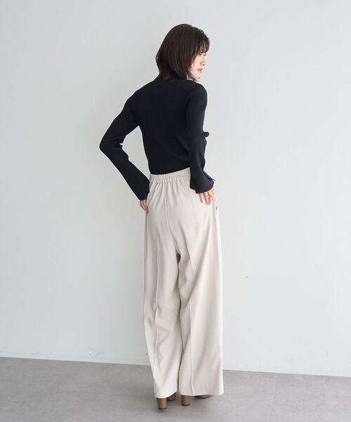 YECCA VECCA（イェッカヴェッカ）の「金釦ワイドパンツ（その他パンツ・レディース・ベージュ/アイボリー/ブラック・S/M）」の11枚目の写真