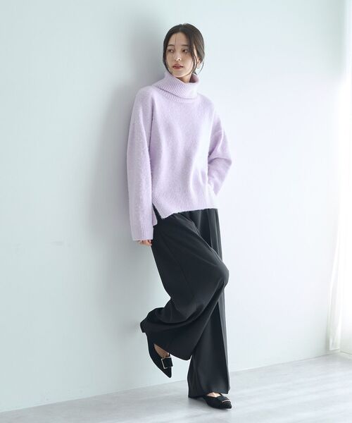 YECCA VECCA（イェッカヴェッカ）の「金釦ワイドパンツ（その他パンツ・レディース・ベージュ/アイボリー/ブラック・S/M）」の21枚目の写真