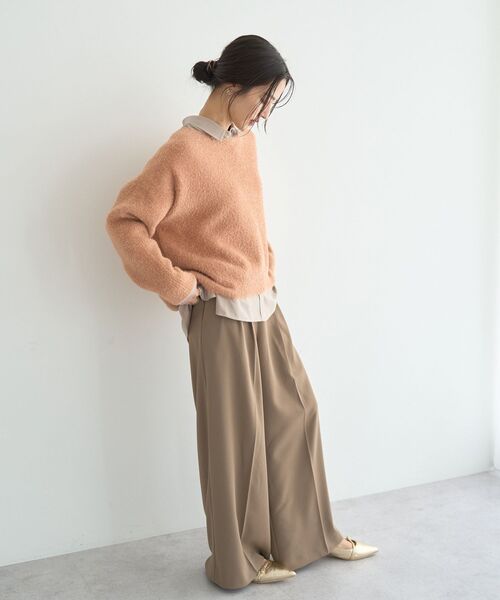 YECCA VECCA（イェッカヴェッカ）の「金釦ワイドパンツ（その他パンツ・レディース・ベージュ/アイボリー/ブラック・S/M）」の17枚目の写真