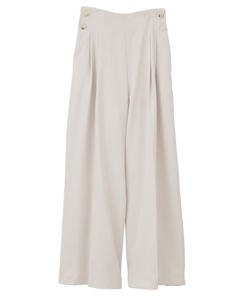 YECCA VECCA（イェッカヴェッカ）の「金釦ワイドパンツ（その他パンツ・レディース・ベージュ/アイボリー/ブラック・S/M）」の7枚目の写真