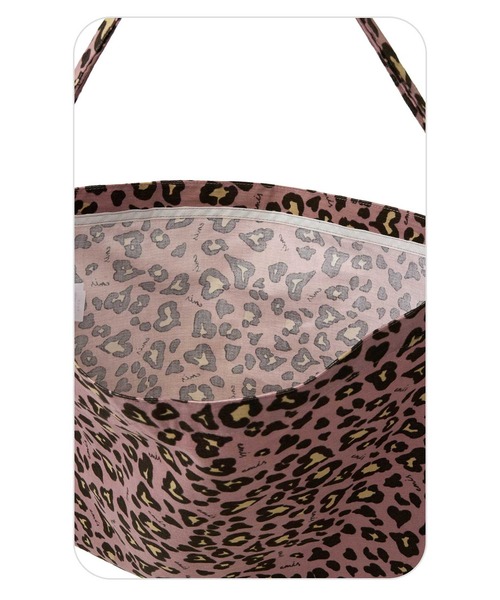 EMIS(イミス)の「CORDUROY EMIS LEOPARD ECO BAG(エコバッグ/サブバッグ・レディース・ピンク/ベージュ/ダークグレー/ブルー・FREE)」の12枚目の写真