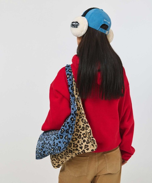 EMIS(イミス)の「CORDUROY EMIS LEOPARD ECO BAG(エコバッグ/サブバッグ・レディース・ピンク/ベージュ/ダークグレー/ブルー・FREE)」の22枚目の写真