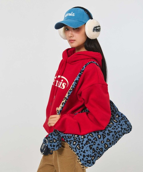 EMIS(イミス)の「CORDUROY EMIS LEOPARD ECO BAG(エコバッグ/サブバッグ・レディース・ピンク/ベージュ/ダークグレー/ブルー・FREE)」の16枚目の写真