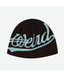 WEIRDWORLD（ウィアード ワールド）の「ハートウェーブロゴビーニーブラウン（ニットキャップ/ビーニー）」