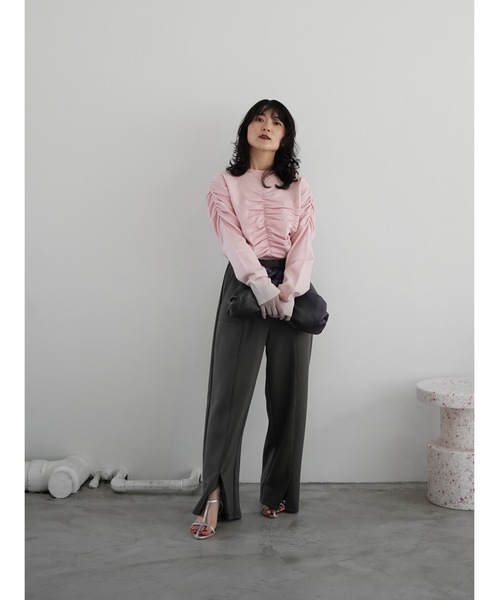 Katrin TOKYO（カトリーントーキョー）の「gather crewneck knit（ニット/セーター・レディース・ピンク/グレー/ネイビー・FREE/XS）」の21枚目の写真