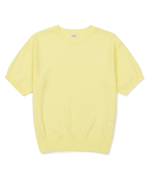 CLOVE（クローブ）の「[23SS clove] Logo Round Neck Knit (Lemon)（ニット/セーター・レディース・その他・FREE）」の2枚目の写真