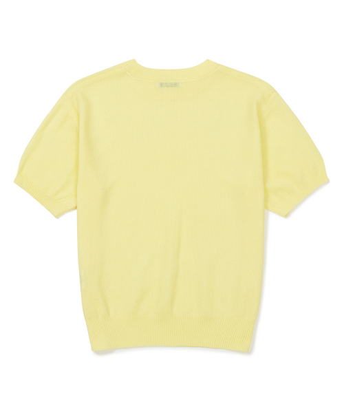 CLOVE（クローブ）の「[23SS clove] Logo Round Neck Knit (Lemon)（ニット/セーター・レディース・その他・FREE）」の3枚目の写真