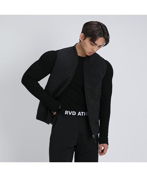 RVD(アールブイディー)の「ランニングライトパディングベスト(ブラック)(ダウンベスト・メンズ・その他・LARGE/X-LARGE/2XL)」の1枚目の写真