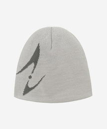 BLR（ビーエルアール）の「BLR Curved Logo Beanie Grey（ニットキャップ/ビーニー）」