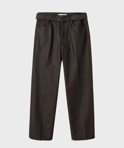 NONBLANK(ノンブランク)の「カラー デニム ルーズ ストレートフィット パンツ_BROWN(デニムパンツ・メンズ・その他・MEDIUM/X-LARGE)」の1枚目の写真
