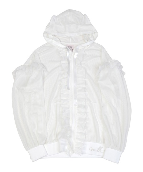 MILK（ミルク）の「CATイヤー メッシュパーカー（パーカー・レディース・C/A・FREE）」の3枚目の写真