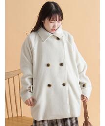 ehka sopo | シャギーダブルコート(その他アウター)